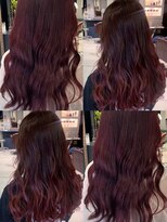 エイバヘア 新大久保(AVAHAIR)&nbsp;ワインレッドカラー