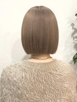 バランス 原宿 表参道(balance)&nbsp;ミルクティーグレージュ×ぱつっとボブ