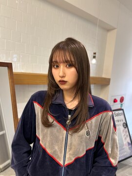 ラブハーツアンドビー 梅田EST(luve heart's And Be) ベージュ×レイヤーカット