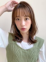 トゥーナ 表参道(tona)&nbsp;ミディアムレイヤー、外ハネボブ、グレージュ、脱白髪染め☆