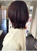 ピンクブラウンレイヤーボブ