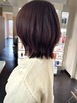 キャパジャストヘアー(CAPA just hair) ピンクブラウンレイヤーボブ