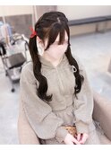 編み込みツインテール【クランソア】ヘアメ/ヘアセット/心斎橋