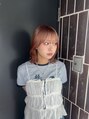 ユニカバイミリー(unica by milly) 動きのあるミディアム ×コーラルピンク