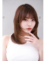 コア プラス 立川(COA PLUS)&nbsp;透明感カラー髪質改善ダブルカラー韓国レイヤーカット前髪顔周り