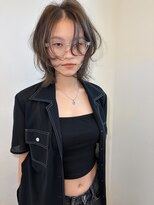 ノク(nok)&nbsp;レイヤーボブグレージュ_ハッシュカットグレージュ