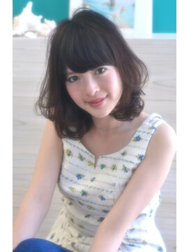 クラン(clan) ハイトーングラデーション大人可愛いバルーンミディ