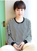 天神【BIRTH】似合わせカットマニッシュショートネイビーカラー2