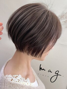 マグ ギンザ(mag ginza) 【mag  ginza】立体感丸みショートボブ×ハイライトカラー