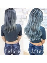 あるじゃんすー 新宿店&nbsp;ターコイズアッシュ#シールエクステ#グラデーションカラー#新宿