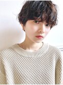 【December】小顔 マッシュショート くせ毛 パーマ♪