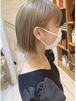 ネオリーブ アンド 渋谷店(Neolive &)&nbsp;【neolive&】ブロンドベージュ切りっぱなしボブ
