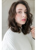 黒髪艶カラー小顔くせ毛風フレンチガーリーZ川口20代30代40代