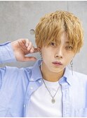 ★透明感シルバーカラーかきあげニュアンスマッシュ