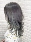 インナーカラー×グレーパールアッシュ