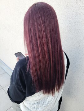 ゴットラトゥール(GOTTO LATOUR) ピンクブラウンカラー艶髪ストレートハイトーンブリーチカラー