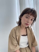 イオエ(ioe)&nbsp;前髪/アンブレラカラー/こなれミディ/イメチェン/ウェーブパーマ