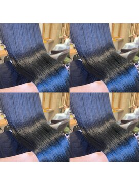 アルーシェ 新宿店(Alushe) ブルーブラック　艶髪