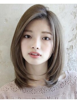 アフロート ルヴア(AFLOAT RUVUA) 髪質改善で《さらっとレイヤーカット》ヌーディーベージュ