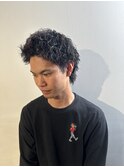 ツイストスパイラルパーマスパイキーショートツイストパーマ