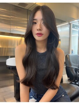 ノク(nok) ブラウングレージュ_前髪マチルダボブピンクベージュ