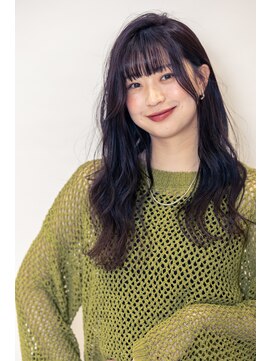 スノードロップ 高円寺店(Snowdrop) 黒髪/グレーベージュ/レイヤーロング/前髪パーマ/高円寺