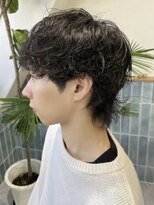 ハチ(HACHI)&nbsp;犬系男子ふわふわスパイラルウルフパーマ