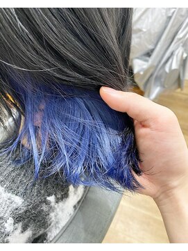 テーラヘアー 東金店(TELA HAIR) インナーネイビーブルー