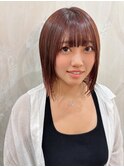 スタイリングが簡単!切りっぱなしヘア