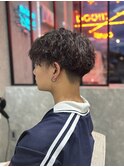 強めツイスパ刈り上げマッシュ