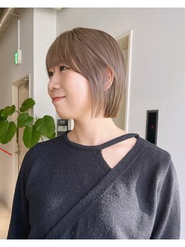 クリアオブヘアー リット(CLEAR of hair LiT) 【1回ブリーチ】ベージュボブ