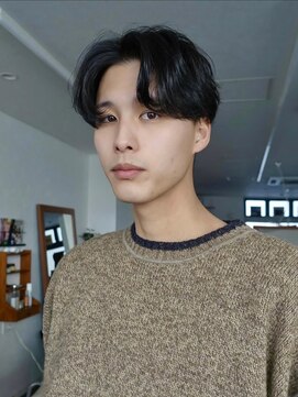 ポール(pole) メンズセンターパート