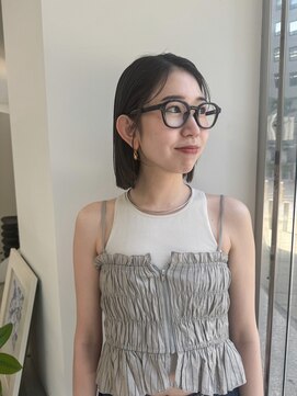 マスタード(MASTARD) ショートボブショートヘアイメチェンホワイトブロンド外ハネボブ