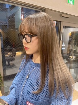 クム 横浜(qumu) 【qumu横浜】ミルクティーベージュ×さら艶トリートメント