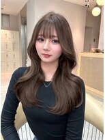 天神美容室 王道ブラウン×韓国くびれ巻き