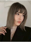 小顔ミディボブ