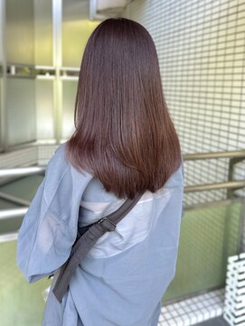 ロジェ(loje) 20代30代40代 ボルドーブラウン暗めカラー/ロングレイヤー