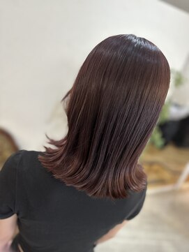 ティグルフォーヘア(TIGRE for hair) 外ハネ×ピンクブラウン