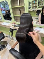 イオエ 西梅田(ioe)&nbsp;ブリーチなしカラー／髪質改善/ミルクティーベージュ/小顔へア