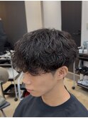 MEN’S HAIR/サーフカール/刈り上げセンターパート/船橋