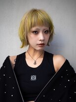 ギークス(GEEKS) 【GEEKS渋谷】レイヤーボブ/デザインカラー/ハイトーン/前髪あり