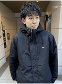 波巻きパーマツーブロックマッシュハイライトツイストスパイラル
