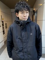 ヌープヘアーアイス(NUUP.hair ici) 波巻きパーマツーブロックマッシュハイライトツイストスパイラル