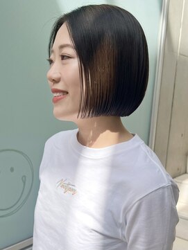 ニコ トウキョウ(nico TOKYO) 20代30代ショートボブ前髪ありボブミニボブ顔周りレイヤーカット