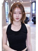 20代30代大人ガーリーレイヤーボブ/顔周り似合わせカット