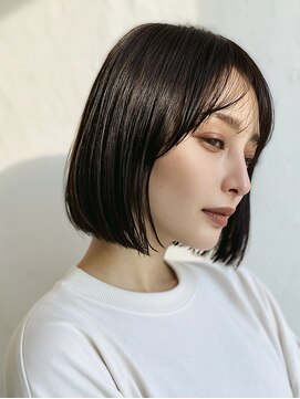 ロディーナ 大口 新子安(rodina) ミルクティーブロンド/ダークブルー/デジタルパーマ/大口新子安