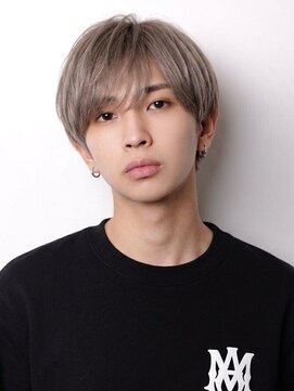 ミヤビ(MIYAVI) ミルクティーベージュシースルーラウンドマッシュレイヤー