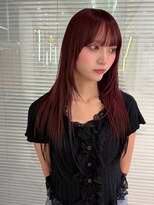 ノラ シンディ(NORA CYNDY)&nbsp;XGジュリン風ワインレッドボルドーカラー赤髪ダブルカラー