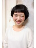 ショートバングボブ