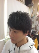 理容 うめむら 程よい抜け感のある、スパイラルパーマ